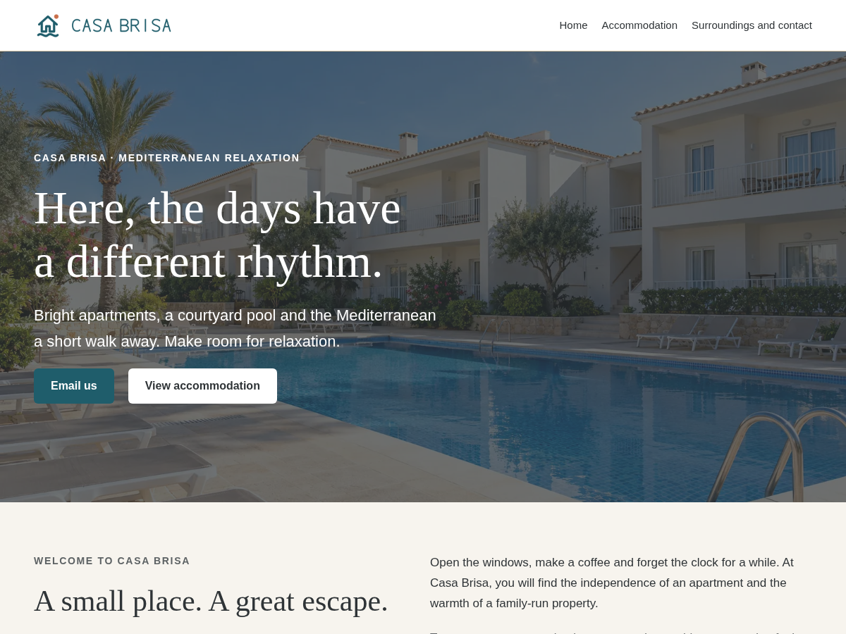 Vista previa del tema Tourist Stay